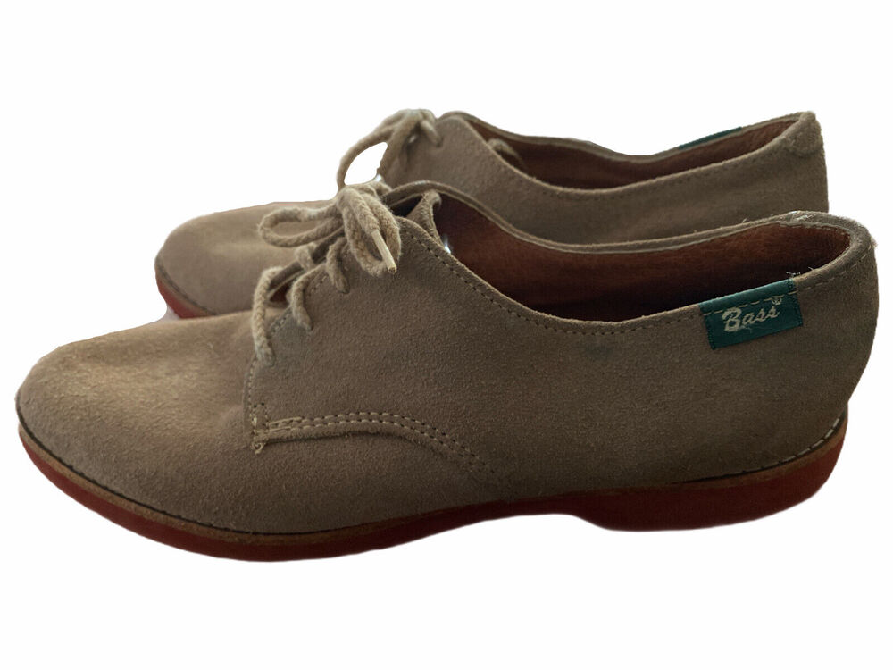 G.H. Bass & Co. Womens Size 9M Buck Shoes Suede Vintage Lace Up